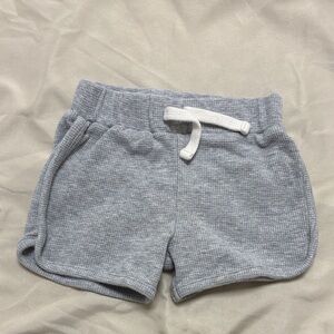 Carter's Light Gray Kids Shorts with White Drawstring